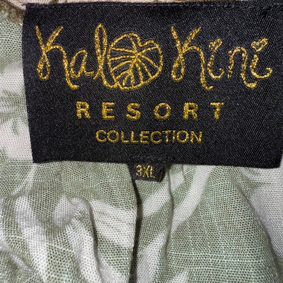 Kalokini Hawaii Hibiscus Overalls 3X Wide Leg Jumpsuit - Picture 4 of 5